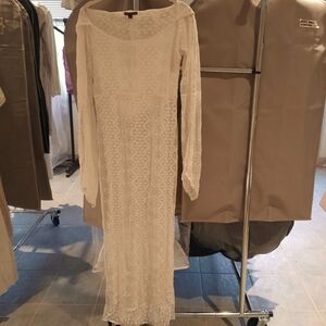 Opal Moon Hooded Dress Cream Sz S